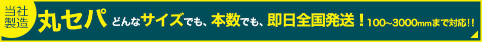 当社製造丸セパ　どんなサイズでも本数でも即日全国発送