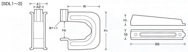 エスケーユニバSDL　寸法図