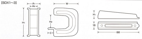 エスケーユニバSDX　寸法図